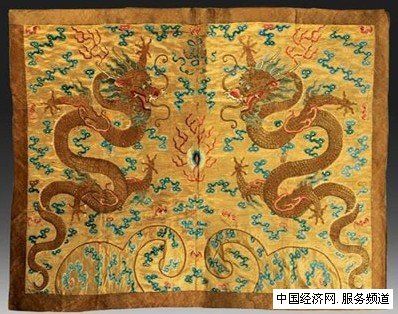 龍袍刺繡，蘇繡龍袍畫，蘇繡精品，蘇繡收藏品，嬌古蘇繡